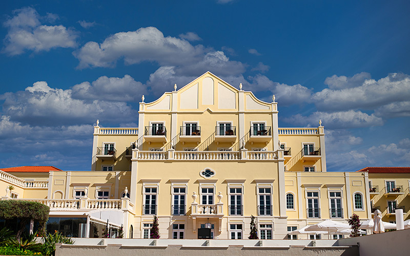 hotel domes lake algarve facade